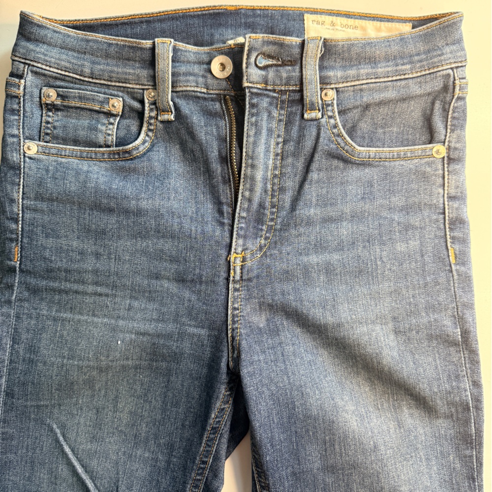 rag & bone Women's High Rise Skinny Ankle Denim Jeans